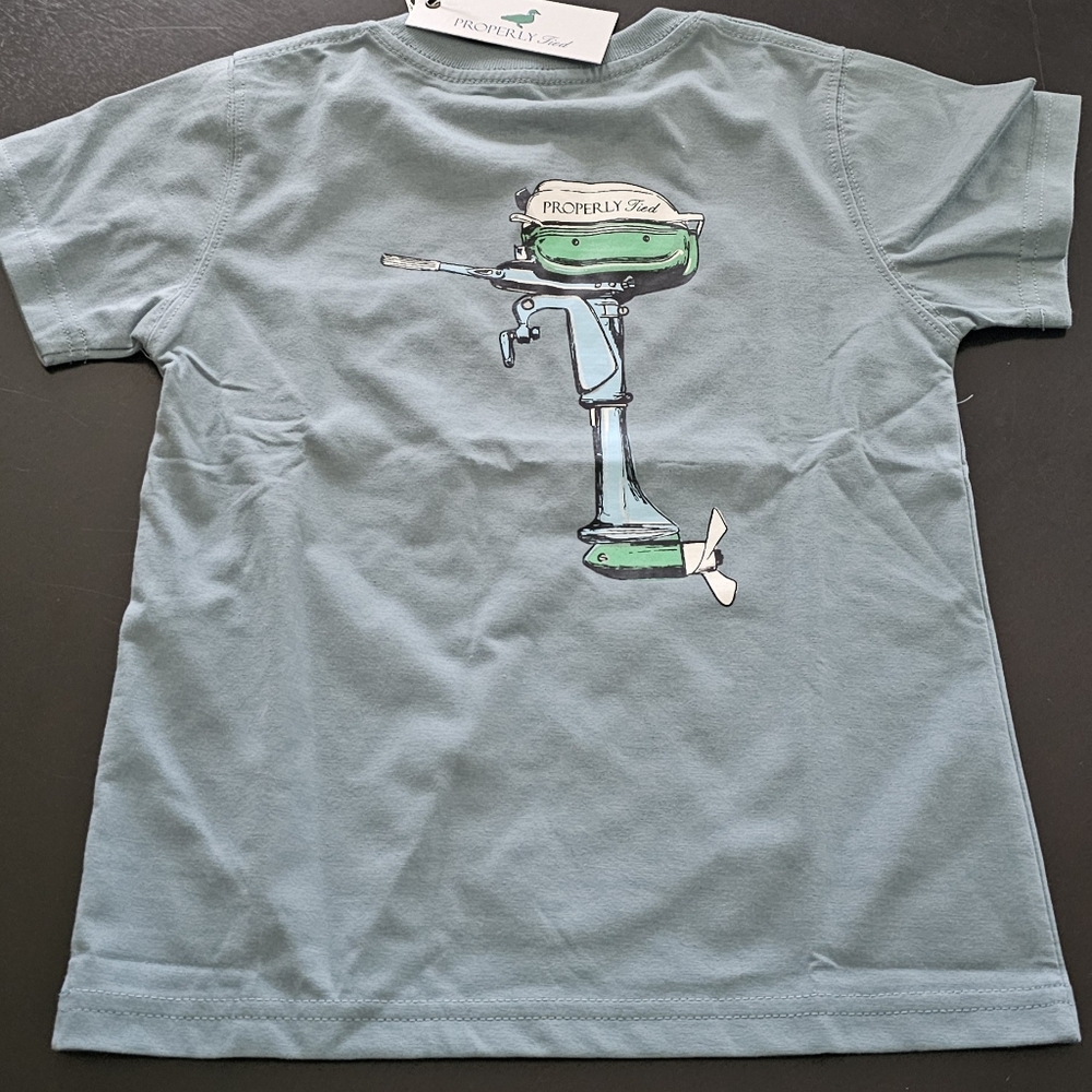 New Properly Tied Graphic T-Shirt in Blue Kids